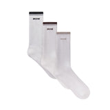 SKIMS SOCKS RIBBED CREW LOGO SOCK 3-PACK | STONE MULTI