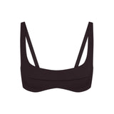 NikeSKIMS STUDIO STRETCH SEAM FRONT MICRO BRA | DARK ROAST