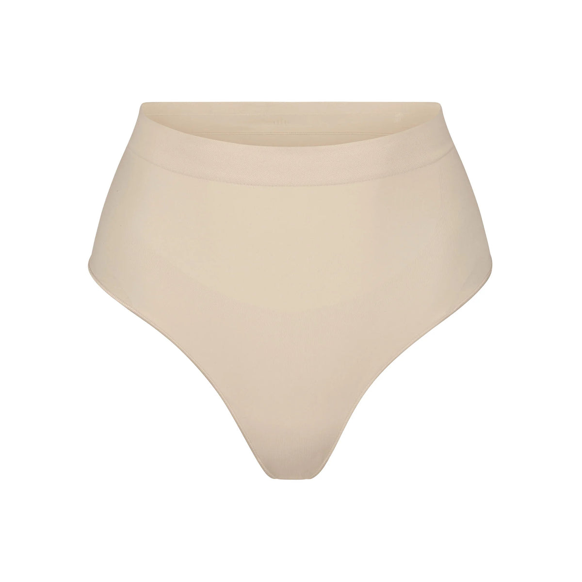 SEAMLESS SCULPT MID WAIST THONG | SAND