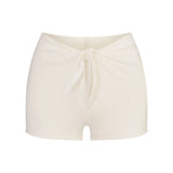 SWIM COVER-UPS COTTON SHORT | EGRET