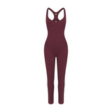 NikeSKIMS MATTE RACER LONG ONE PIECE | CURRANT