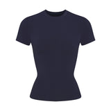 COTTON JERSEY T-SHIRT | NAVY