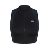NikeSKIMS SHINE FRONT ZIP BRA | OBSIDIAN AND DARK TEAL