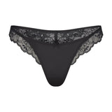 SKIMS LACE THONG | ONYX