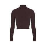 NikeSKIMS VINTAGE SEAMLESS MOCK NECK CROP TOP | PHOENIX