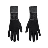 SKIMS FIRST LAYERS GLOVES | OBSIDIAN WINTER FAIR ISLE