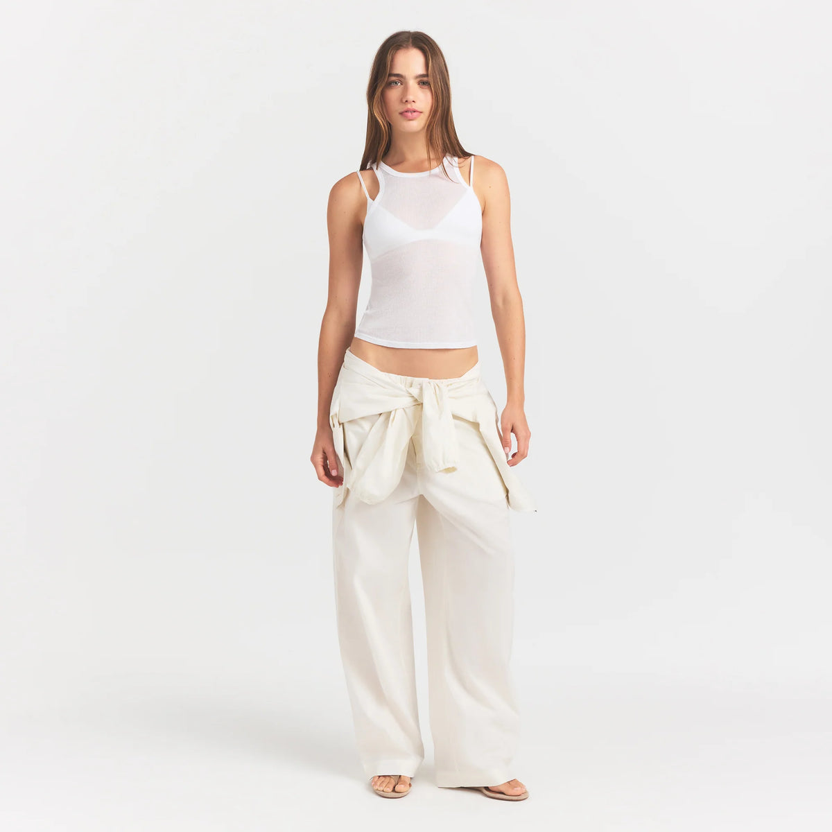 SHEER RIB TANK | SNOW