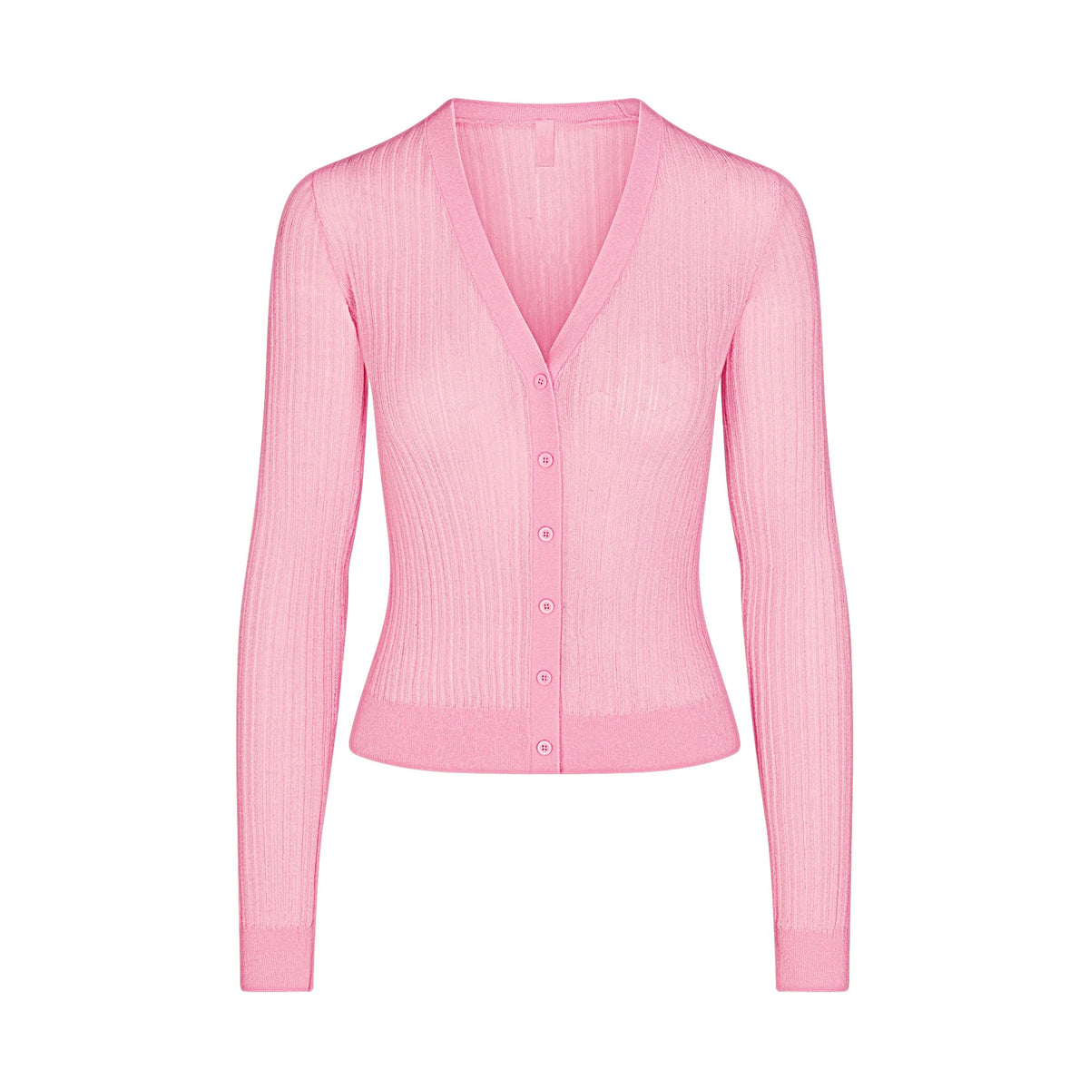 SHEER KNIT CARDIGAN | PEONY