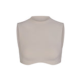 NikeSKIMS STUDIO STRETCH MOCK NECK BRA TOP | LINEN