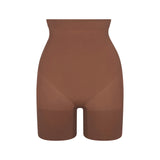 SHEER SEAMLESS HIGH-WAISTED MID THIGH SHORT | JASPER