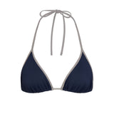 SIGNATURE SWIM TRIANGLE BIKINI TOP | NAVY CONTRAST