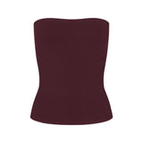 COTTON JERSEY TUBE TOP | CURRANT