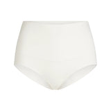 COTTON SHAPEWEAR HIGH-WAISTED BRIEF | MARBLE