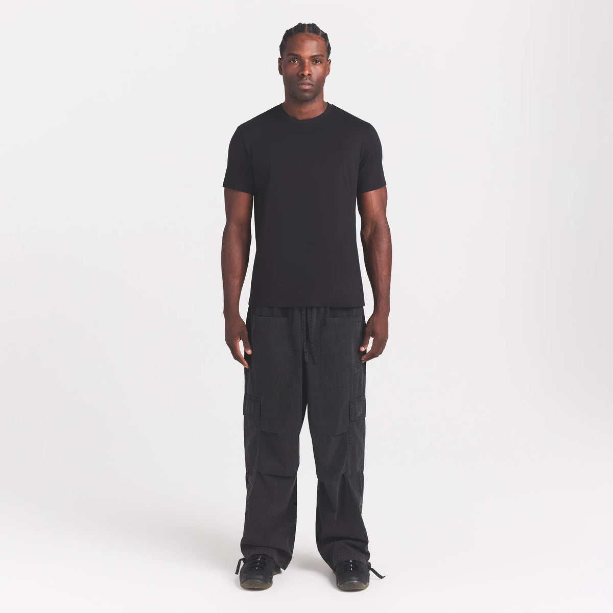 WOVEN MENS CARGO PANT | ONYX
