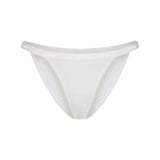 LIGHTWEIGHT COTTON LOGO PICOT STRING BIKINI | SNOW