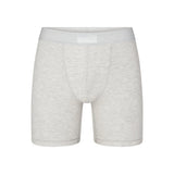 SKIMS COTTON MENS 5" BOXER BRIEF | LIGHT HEATHER GREY