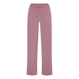 COTTON JERSEY STRAIGHT LEG PANT | MUTED MAUVE