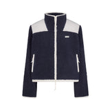 TEDDY BOXY ZIP UP JACKET | NAVY