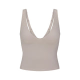 NikeSKIMS STUDIO STRETCH PLUNGE TANK | LINEN