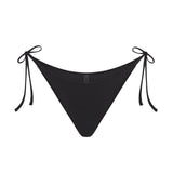 SIGNATURE SWIM DIPPED TIE BIKINI BOTTOM | ONYX