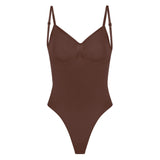 SEAMLESS SCULPT LOW BACK THONG BODYSUIT | COCOA