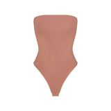 SMOOTH LAYERS STRAPLESS BODYSUIT | NUTMEG