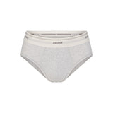 SKIMS COTTON RIB MENS BRIEF | LIGHT HEATHER GREY