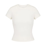 COTTON RIB T-SHIRT | MARBLE