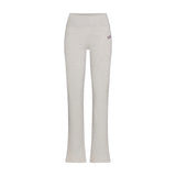 COTTON JERSEY LOGO FOLDOVER PANT | LIGHT HEATHER GREY ARCHED SKIMS PLAID