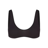 WOOL RIB BRALETTE | OBSIDIAN