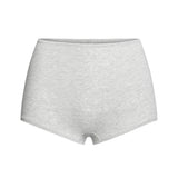 COTTON JERSEY BOY SHORT | LIGHT HEATHER GREY