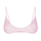 STRETCH LACE SKIMPY SCOOP BRALETTE | BABY PINK