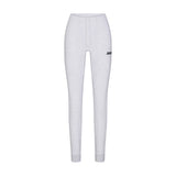 COTTON FLEECE LEGGING WITH EMBOSSED LOGO | LIGHT HEATHER GREY