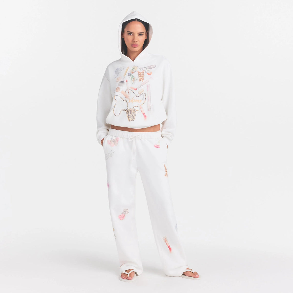 COTTON FLEECE STRAIGHT LEG PANT | SNOW ESSENTIALS