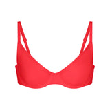 ICONIC SWIM UNDERWIRE BIKINI TOP | CARMINE