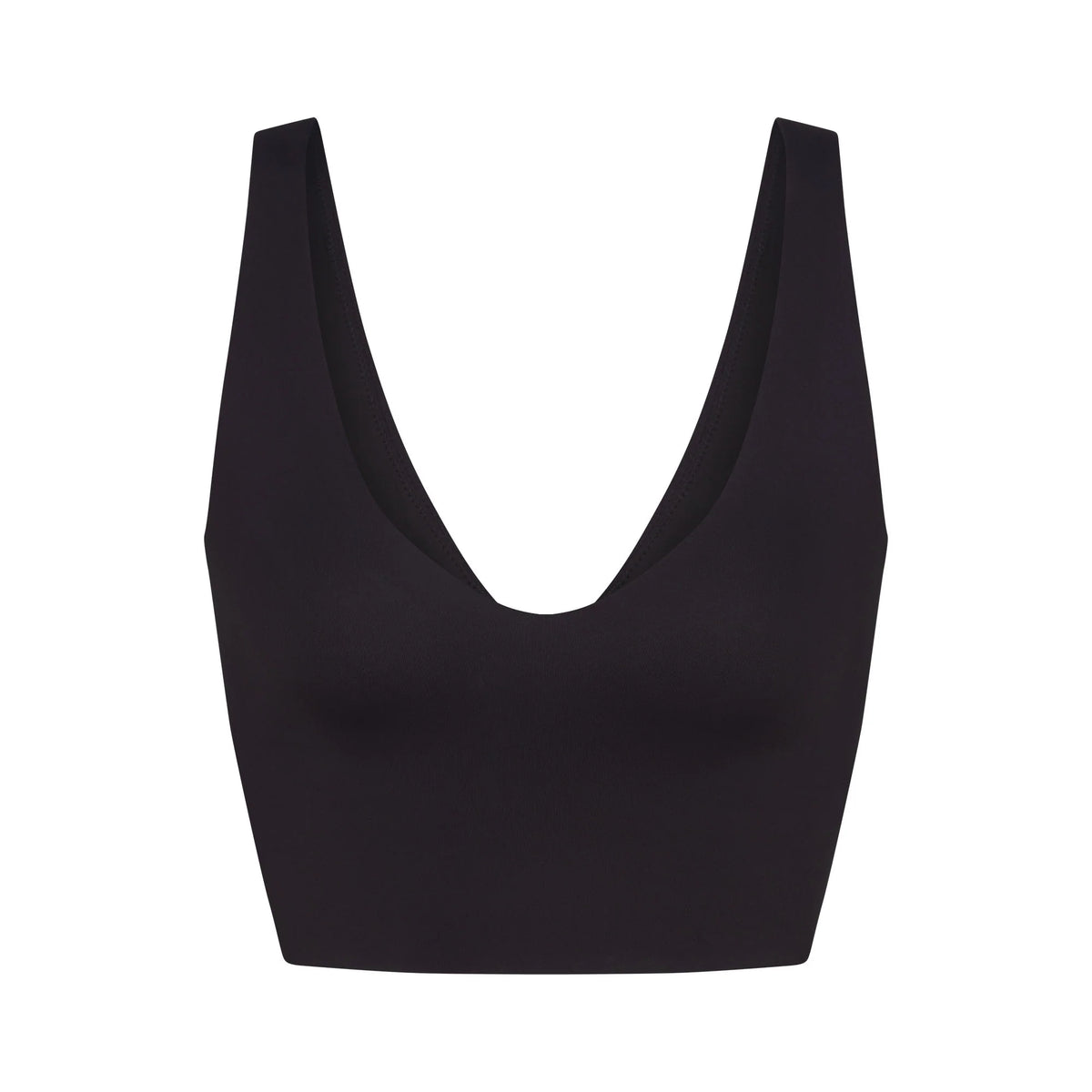 NikeSKIMS MATTE V-NECK BRA TOP | OBSIDIAN