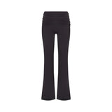 NikeSKIMS MATTE FOLDOVER SLIM FLARE LEGGING | OBSIDIAN