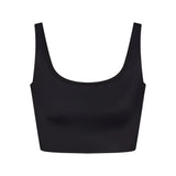 NikeSKIMS SHINE SCOOP NECK BRA TOP | OBSIDIAN