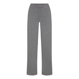 COTTON JERSEY STRAIGHT LEG PANT | DARK HEATHER GREY