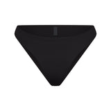 ICONIC SWIM HIGH LEG BIKINI BOTTOM | OBSIDIAN