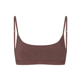 EVERYDAY COTTON SCOOP BRALETTE | COCOA HEATHER