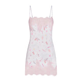 LIGHTWEIGHT SATIN MINI SLIP DRESS | SNOW ESSENTIALS BAG