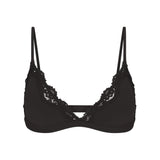 FITS EVERYBODY LACE TRIANGLE BRALETTE | ONYX