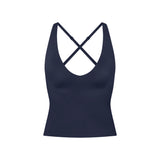 NikeSKIMS SHINE V-NECK TANK | NAVY