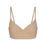 FITS EVERYBODY LOW BACK LONGLINE BRA | CLAY