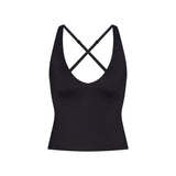 NikeSKIMS SHINE V-NECK TANK | OBSIDIAN