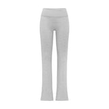 COTTON JERSEY FOLDOVER PANT | LIGHT HEATHER GREY