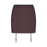 SKIMS BODY MINI GARTER SKIRT | RAISIN