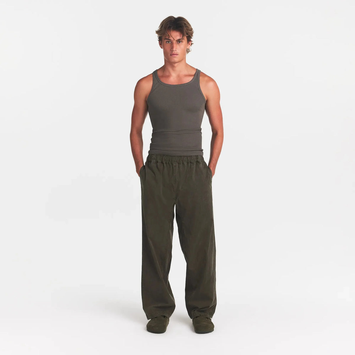 WOVEN MENS PULL-ON PANT | JUNGLE