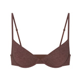 EVERYDAY COTTON UNLINED DEMI BRA | COCOA HEATHER
